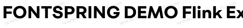 FONTSPRING DEMO Flink Extra Bold Re字体转换